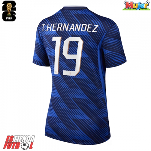 Francia Theo Hernandez #19 Primera Equipación Mujer Mundial 2026 Manga Corta